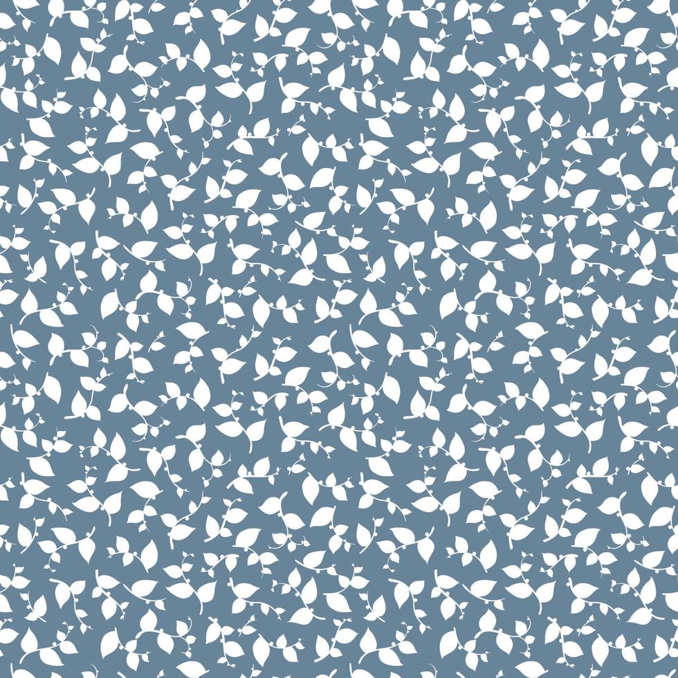 Cute hand drawn leaves, branch seamless pattern. plant background. elegant pattern. Printing with green leeves. elegant template for fashionable printers vector