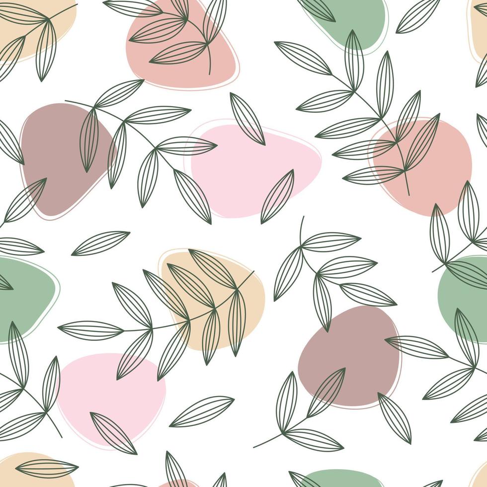 Cute floral spring pattern. Garden flower, plants ,botanical, seamless pattern vector design for fashion, fabric, wallpaper and all prints on green mint background color. Trendy Floral Pattern Vector