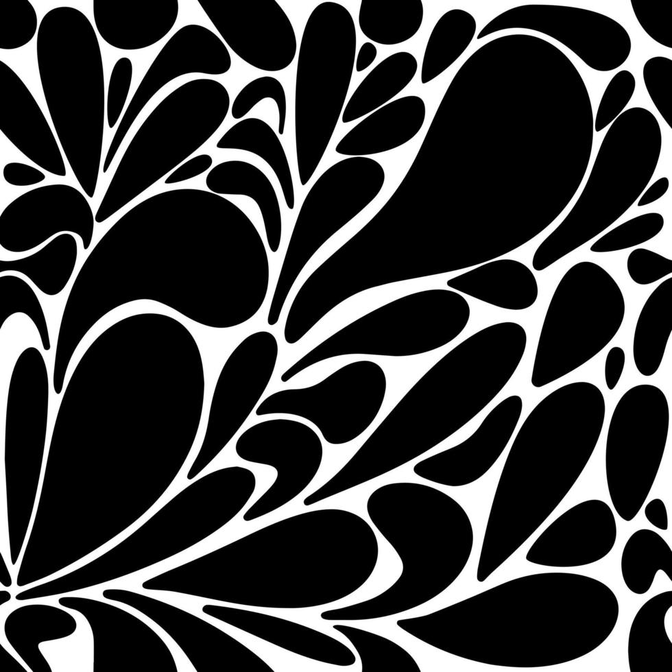abstract black and white background of black lines, patterns, drops. Seamless pattern of black lines on a white, hand-drawn abstract lines background. Hand drawn ink drawing and textures set. vector