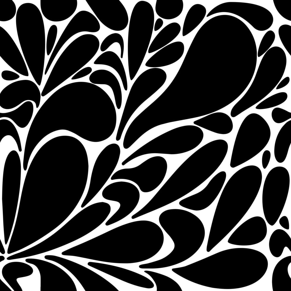 abstract black and white background of black lines, patterns, drops. Seamless pattern of black lines on a white, hand-drawn abstract lines background. Hand drawn ink drawing and textures set. vector