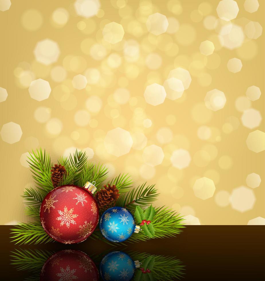 Christmas decoration background vector