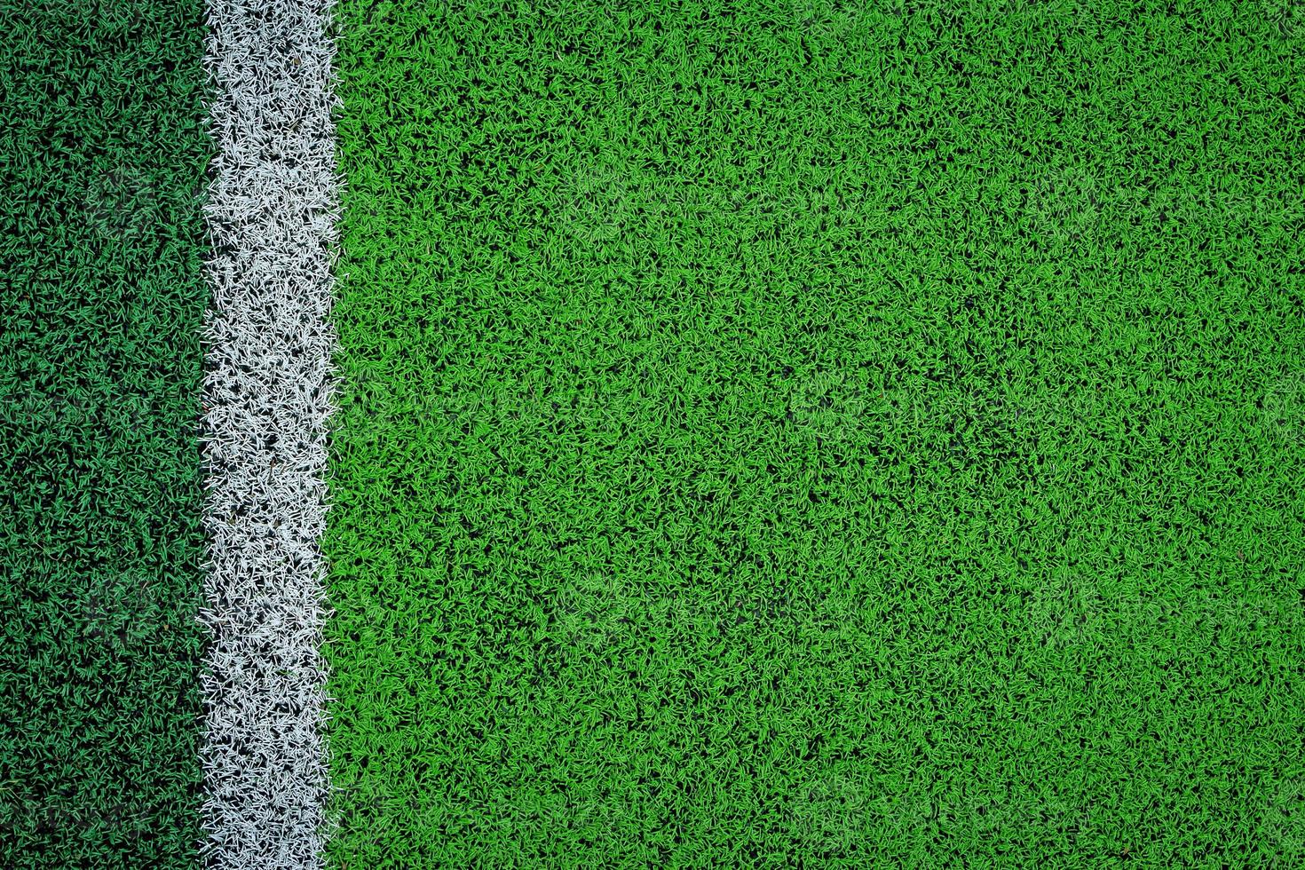 artificial turf of Soccer football field photo