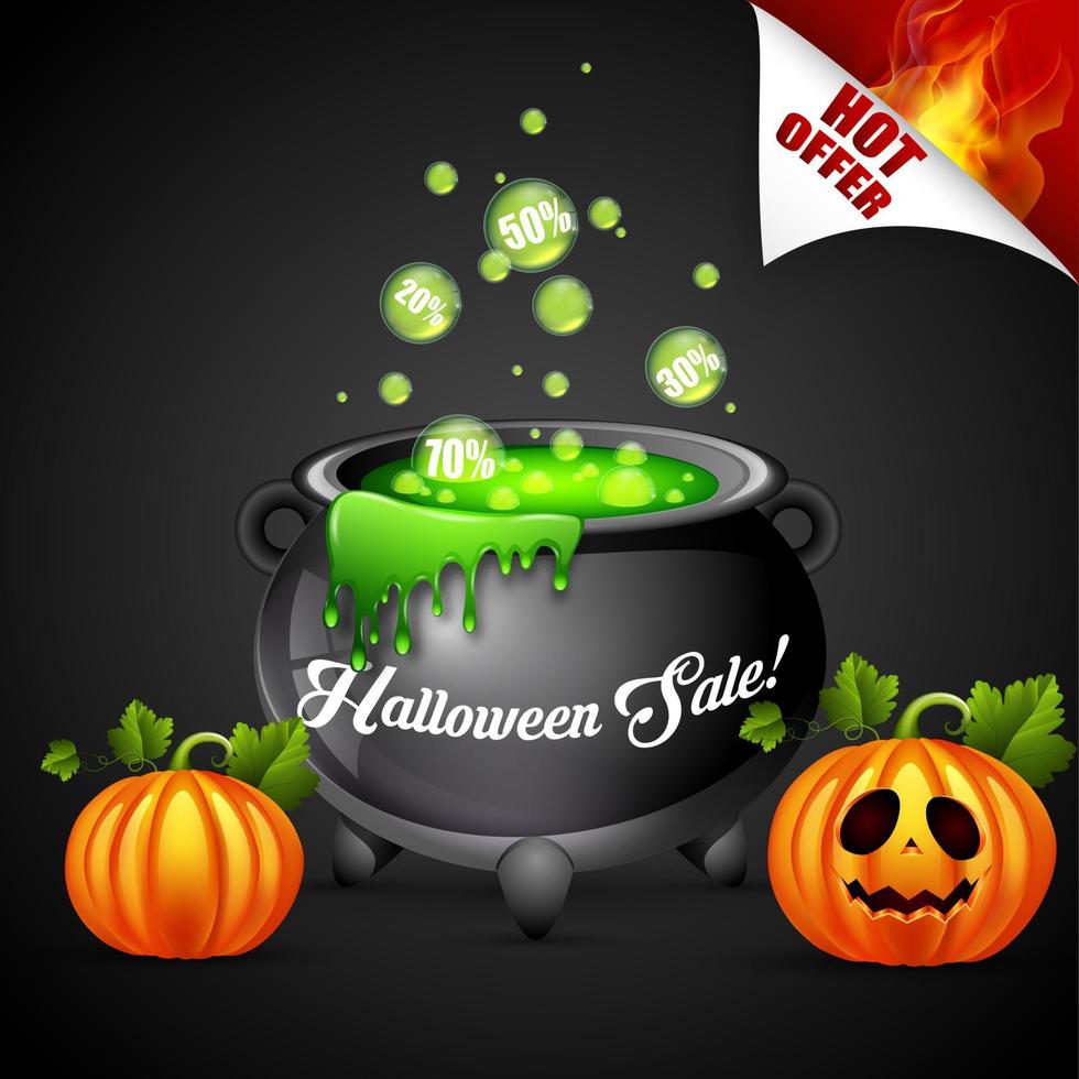 Halloween sale .Vector illustration vector