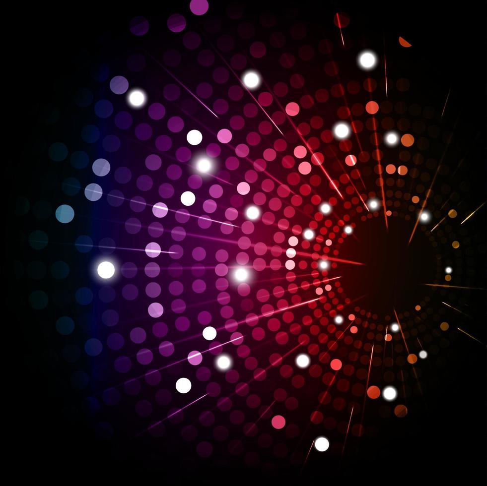 Abstract colorful rounded dots background vector