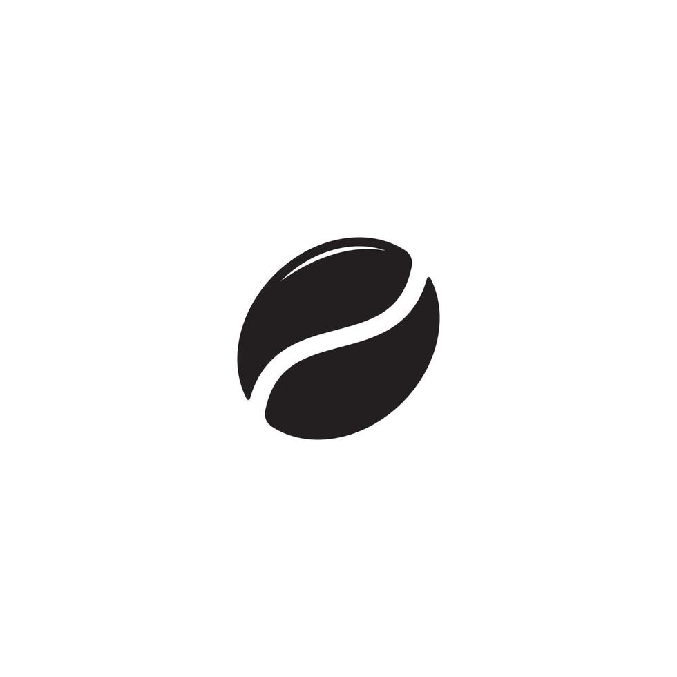 Coffee Bean logo or icon design vector