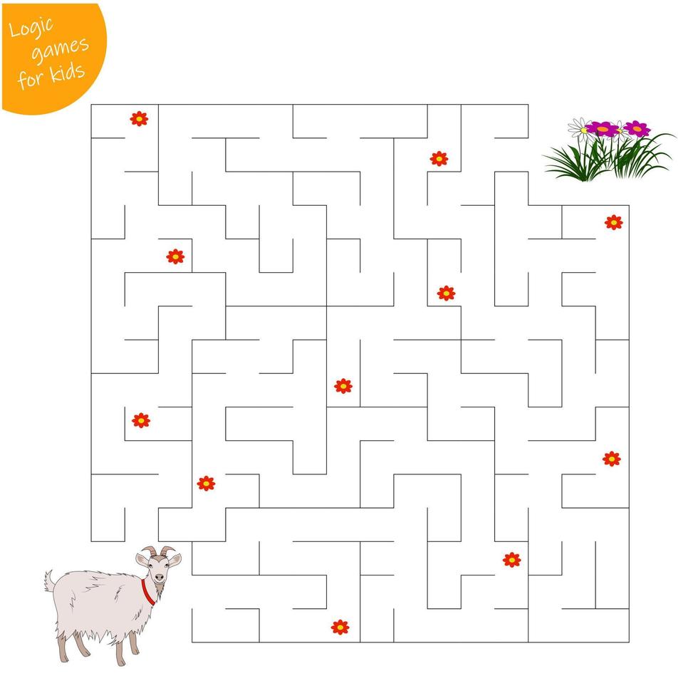 A puzzle game for children, go through the maze. children are