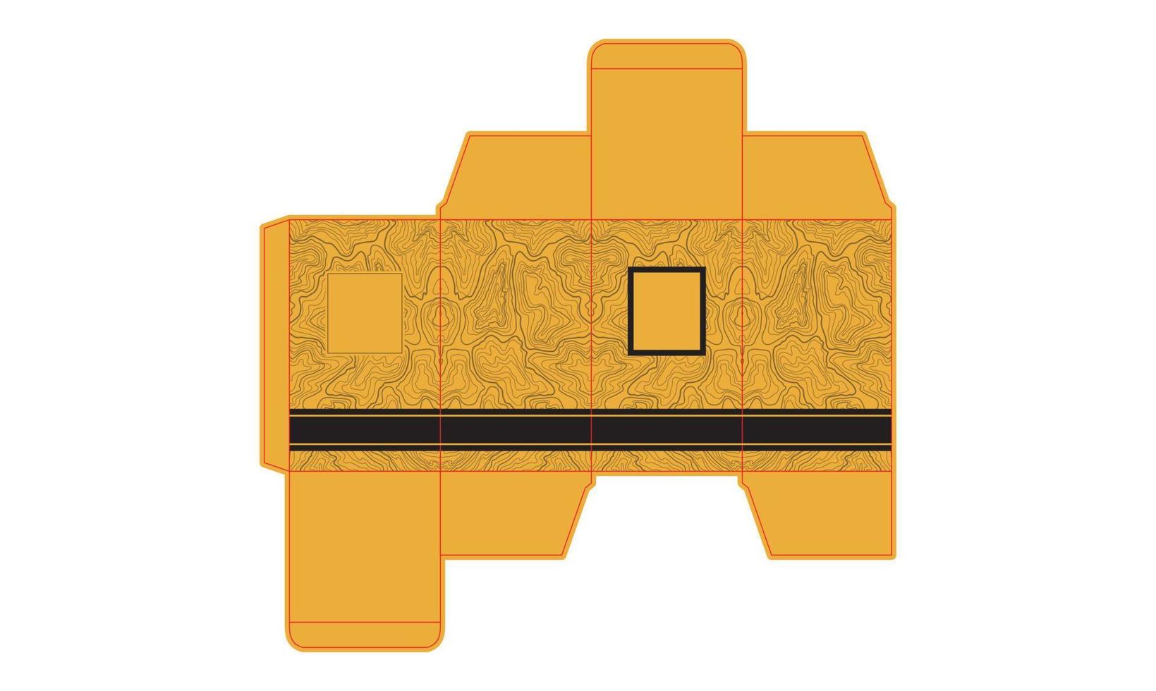 caja de embalaje de diseño de caja de perfume vector