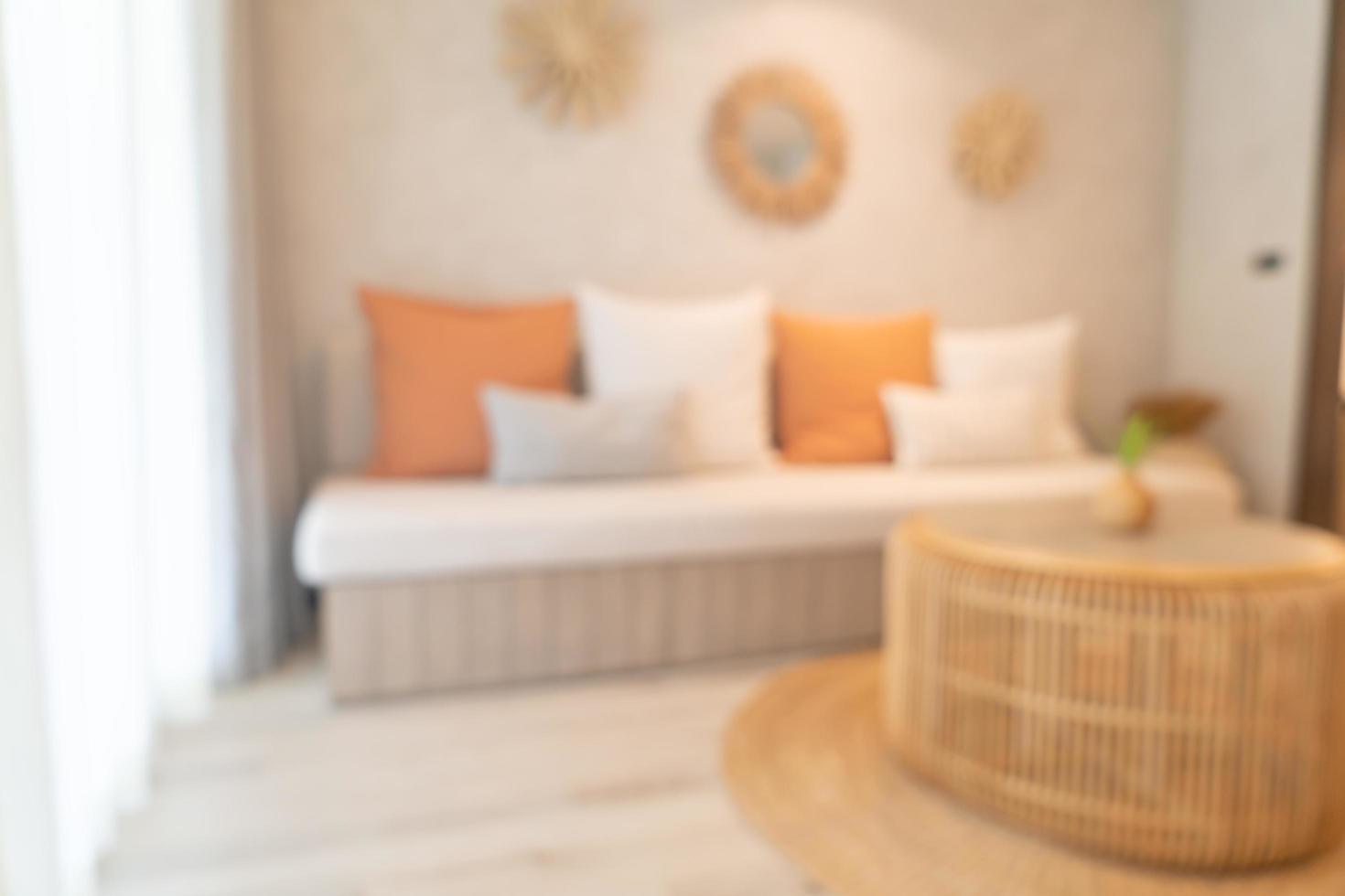 abstract blur living room interior for background photo