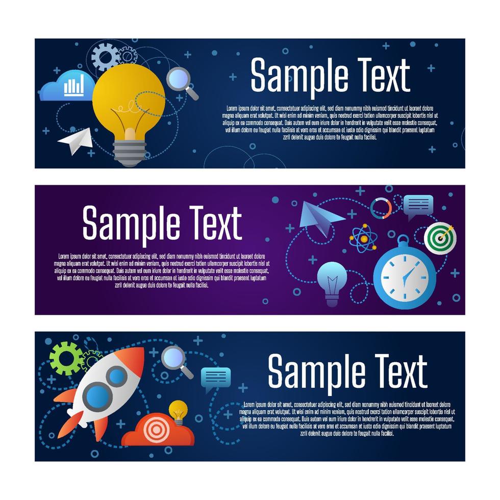 Business Idea Banner vector