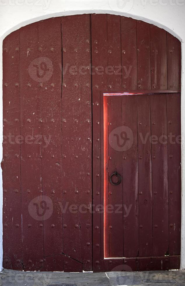 old wooden door photo