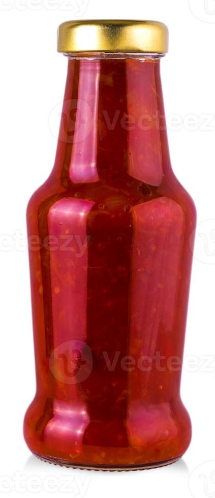 The bottle of Ketchup isolated on white photo