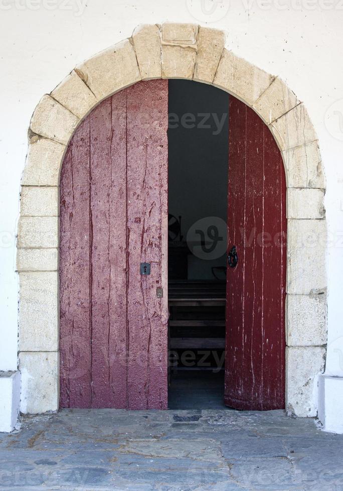 old wooden door photo