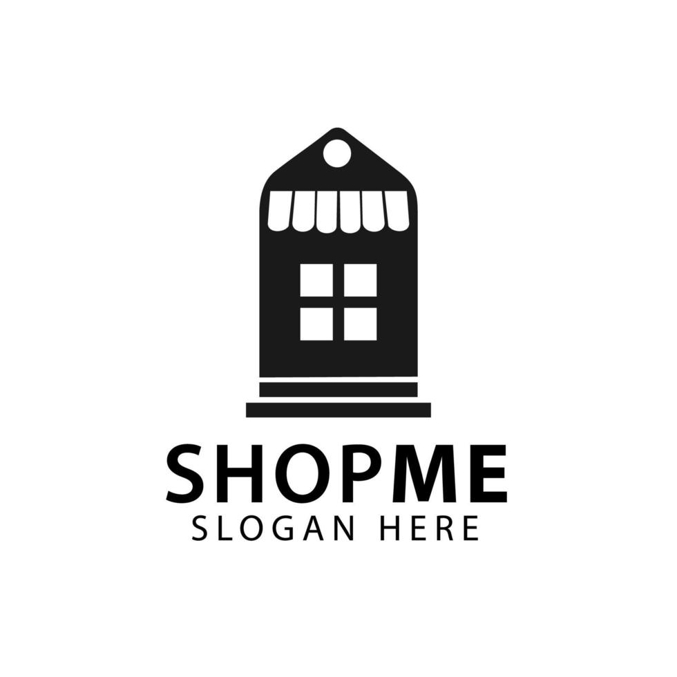Shoping fashion store retail logo design vector