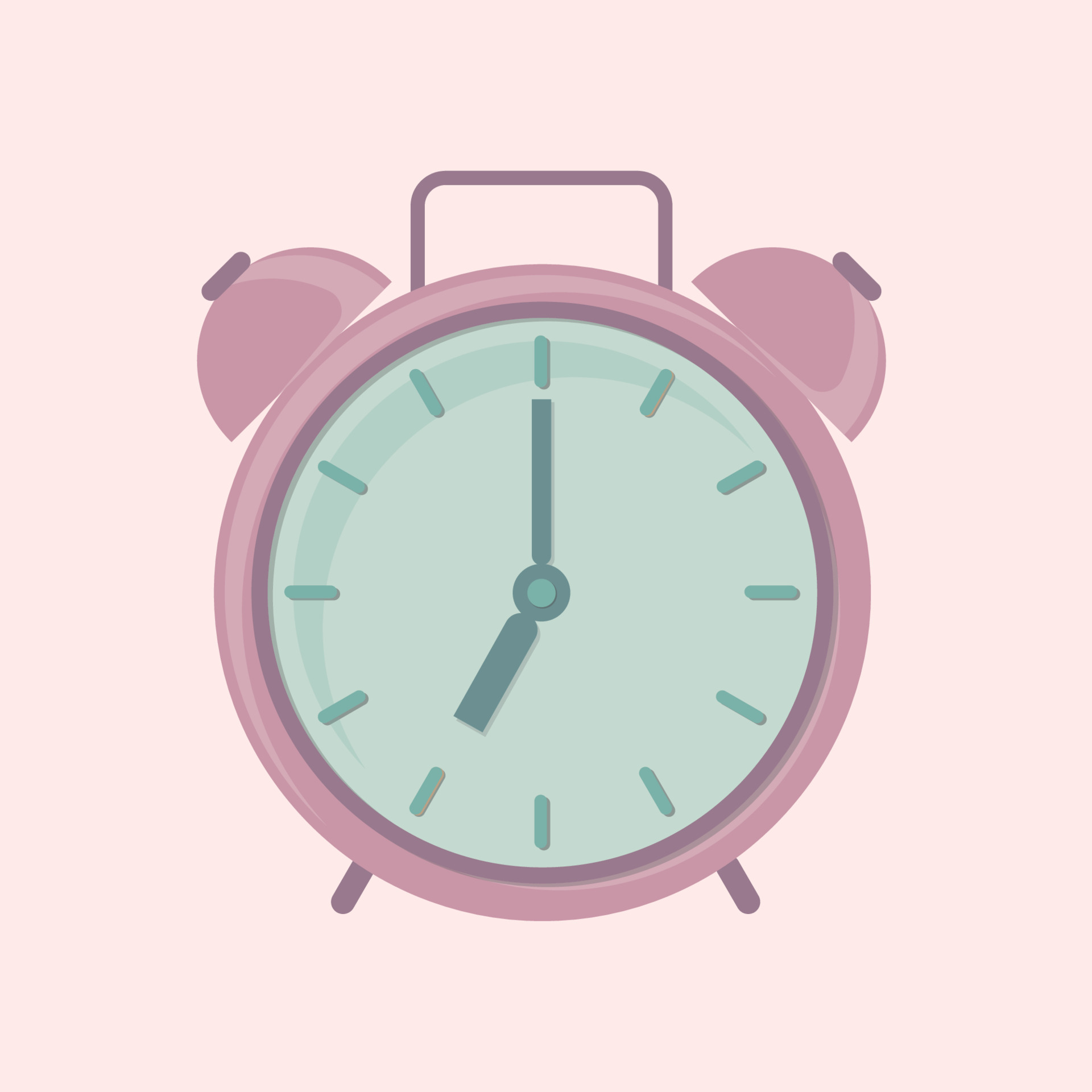 Alarm clock. Vector image of a clock. 6687559 Vector Art at Vecteezy