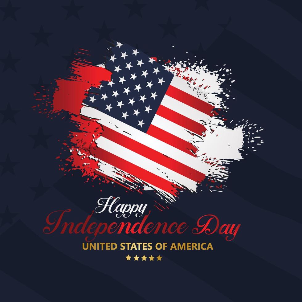 Fourth of July Independence Day, Vector illustration for greeting card and other users