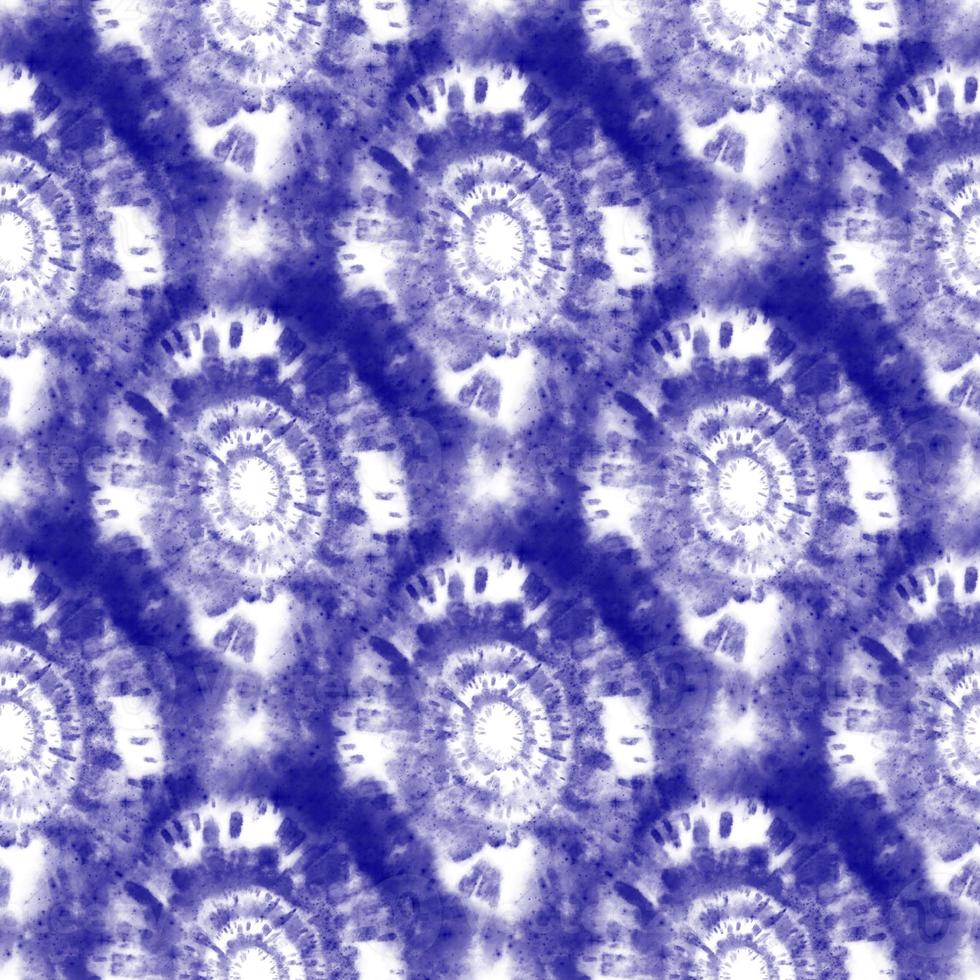 Tie Dye Shibori Pattern-Indigo Blue Batik Seamless Background photo