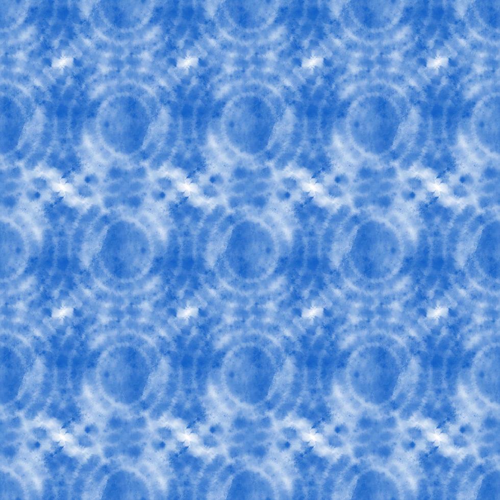 Tie dye, Shibori, Blue abstract batik seamless pattern. Watercolor backgrounds photo