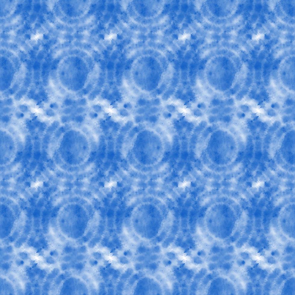 teñido anudado, shibori, patrón sin costuras de batik abstracto azul. fondos de acuarela foto