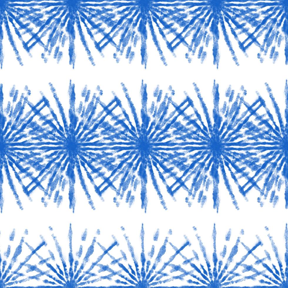 Tie dye, Shibori, Blue abstract batik seamless pattern. Watercolor backgrounds photo