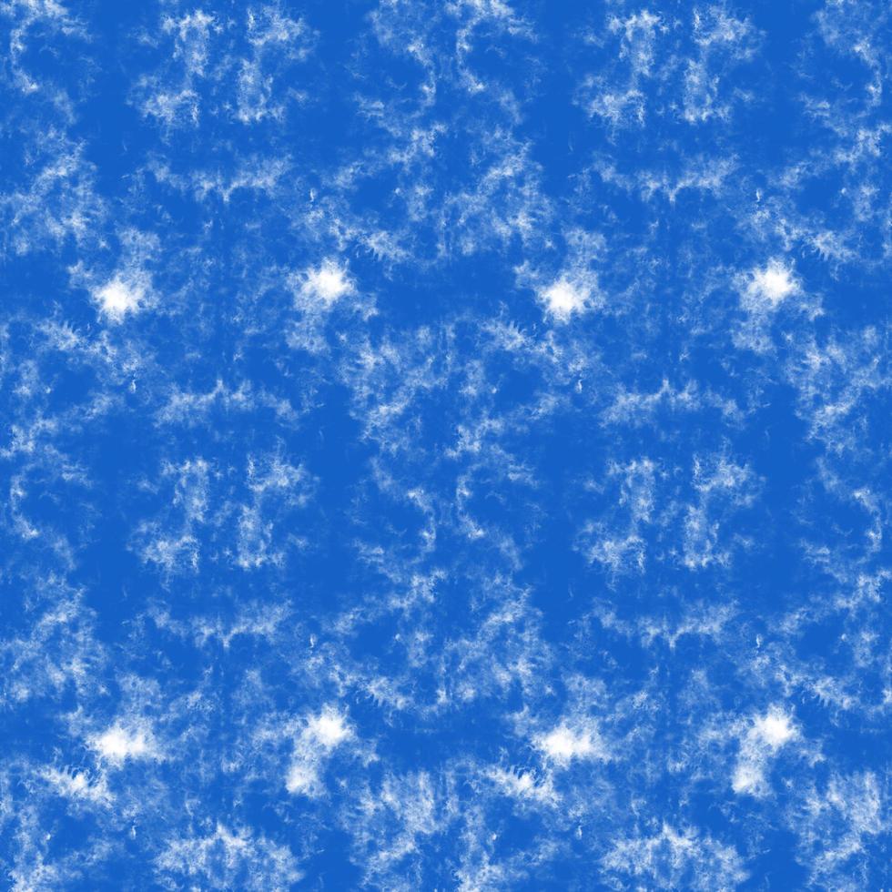Tie dye, Shibori, Blue abstract batik seamless pattern. Watercolor backgrounds photo
