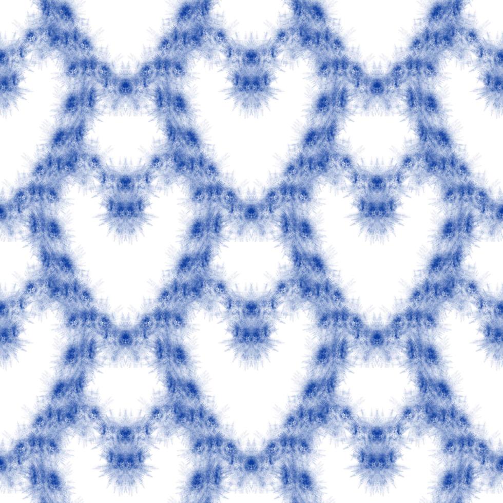 Tie dye, Shibori, Blue abstract batik seamless pattern. Watercolor backgrounds photo