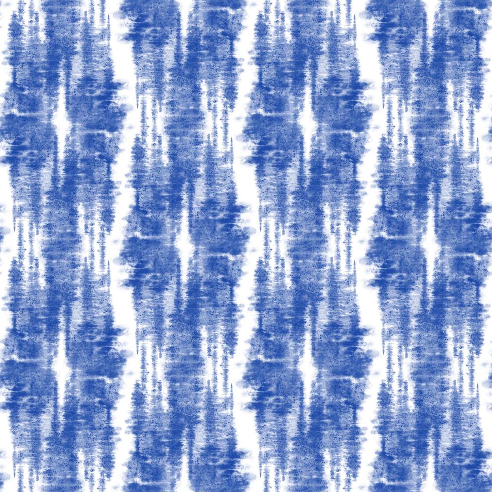 Tie dye, Shibori, blue abstract batik seamless pattern. Watercolor backgrounds photo