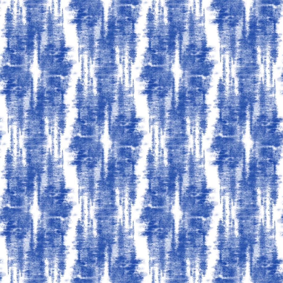 teñido anudado, shibori, patrón sin costuras de batik abstracto azul. fondos de acuarela foto