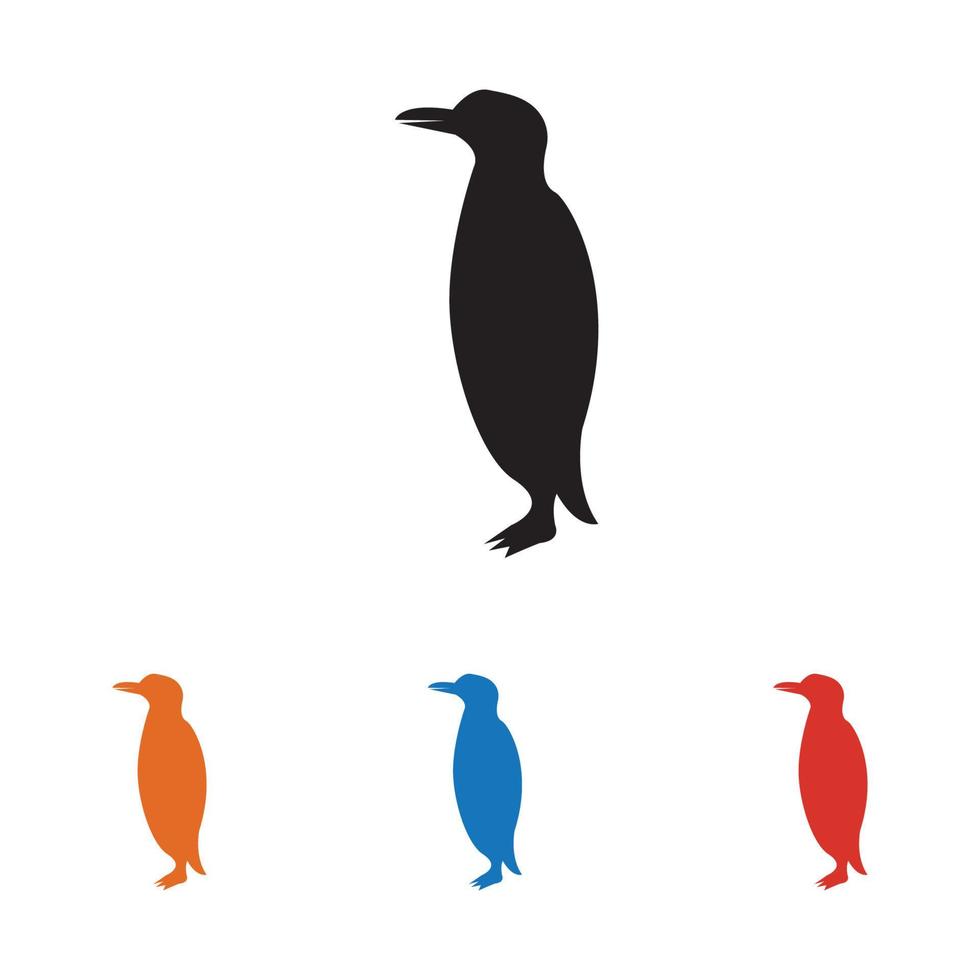 penguin logo illustration vector