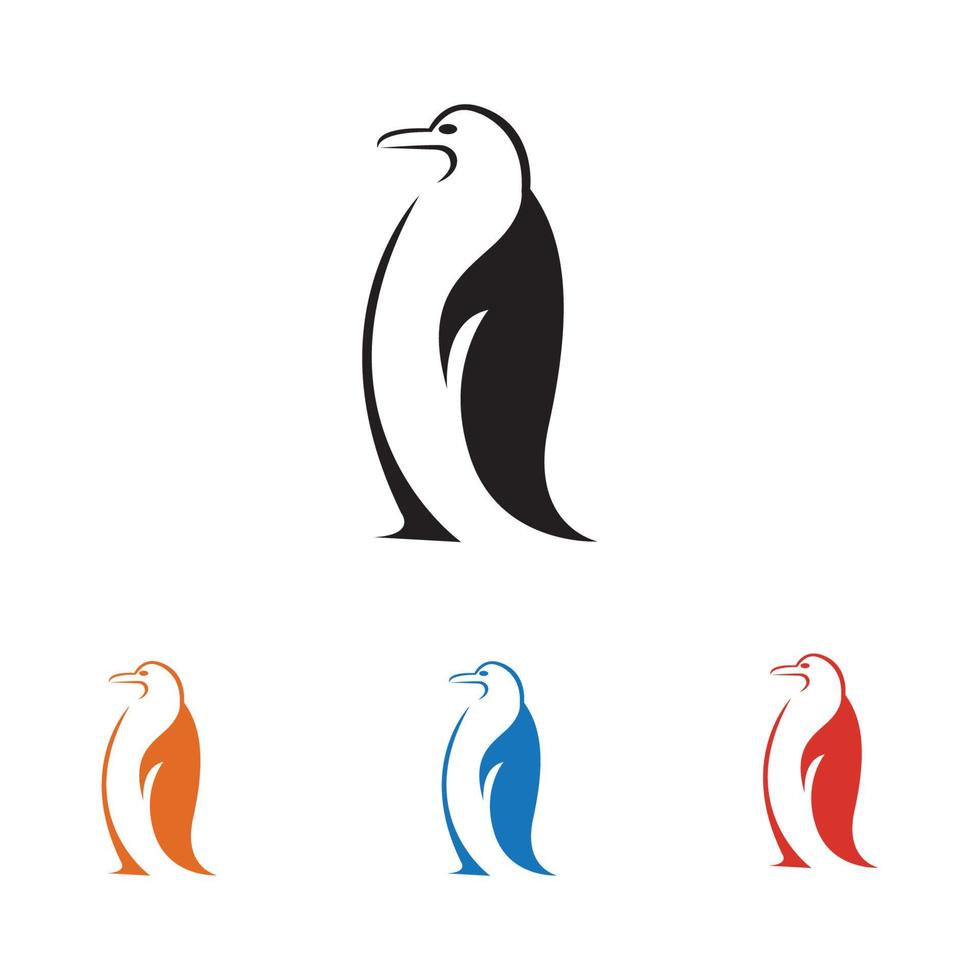 penguin logo illustration vector