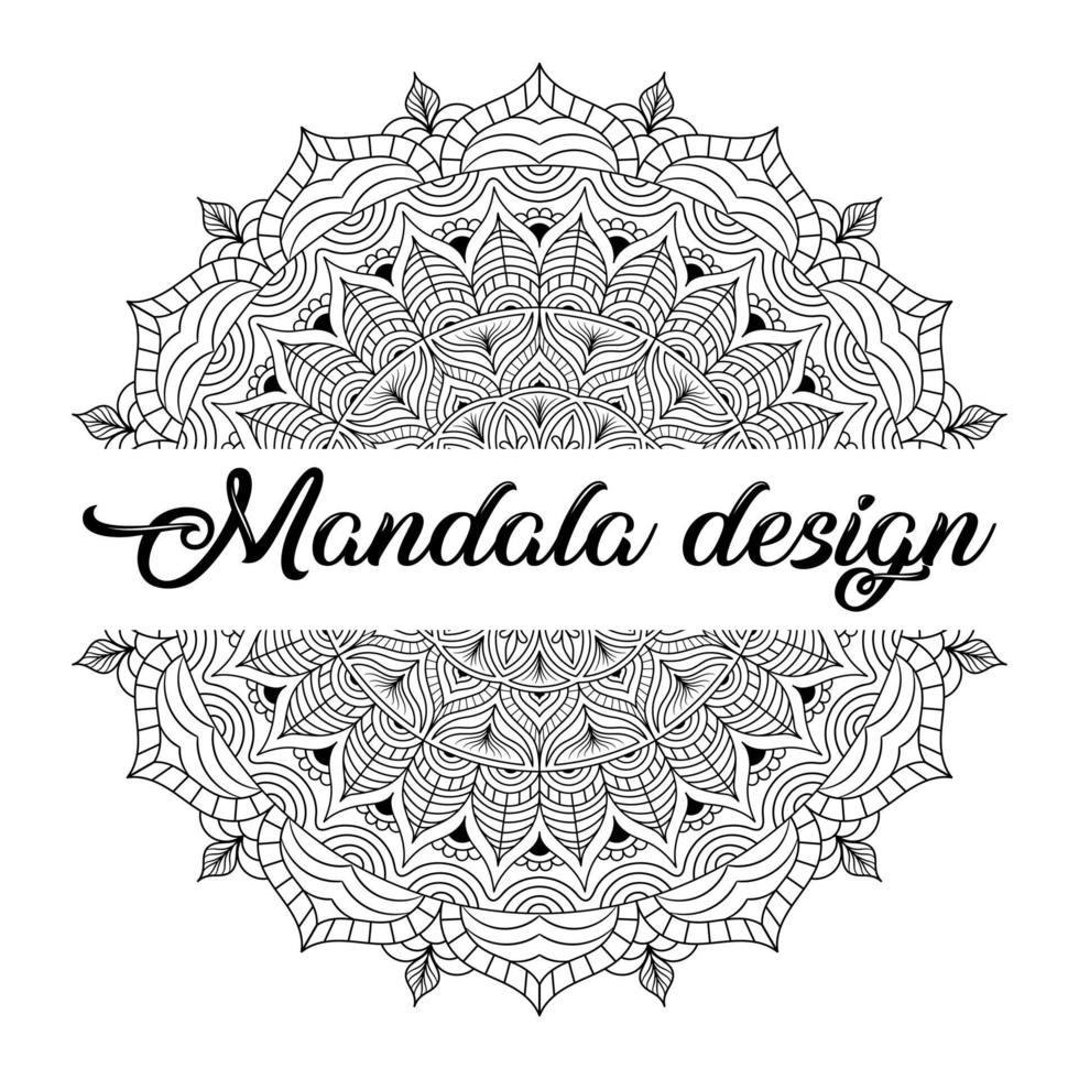 mandalas para colorear libro. adornos redondos decorativos. vector de diseño de mandala decorativo vintage