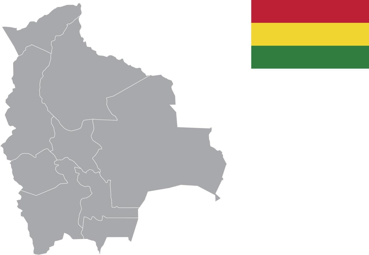 Bolivia map. Bolivia flag. flat icon symbol vector illustration