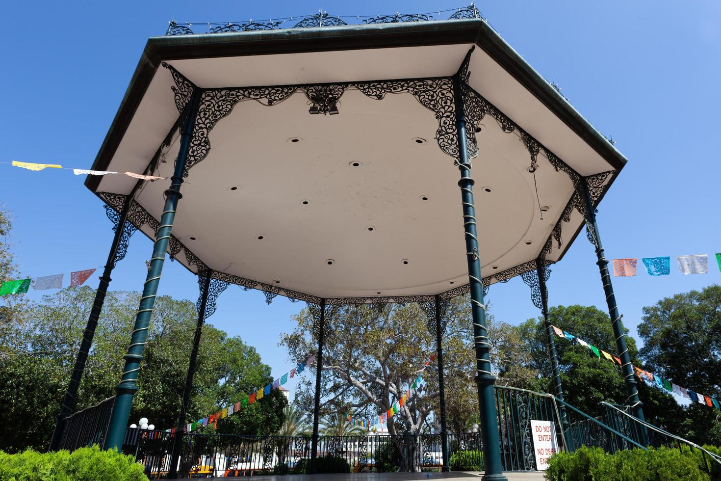 LOS ANGELES, CALIFORNIA, USA, 2011. Bandstand near Olvera Street in Los Angeles, California, USA on August 10, 2011 photo