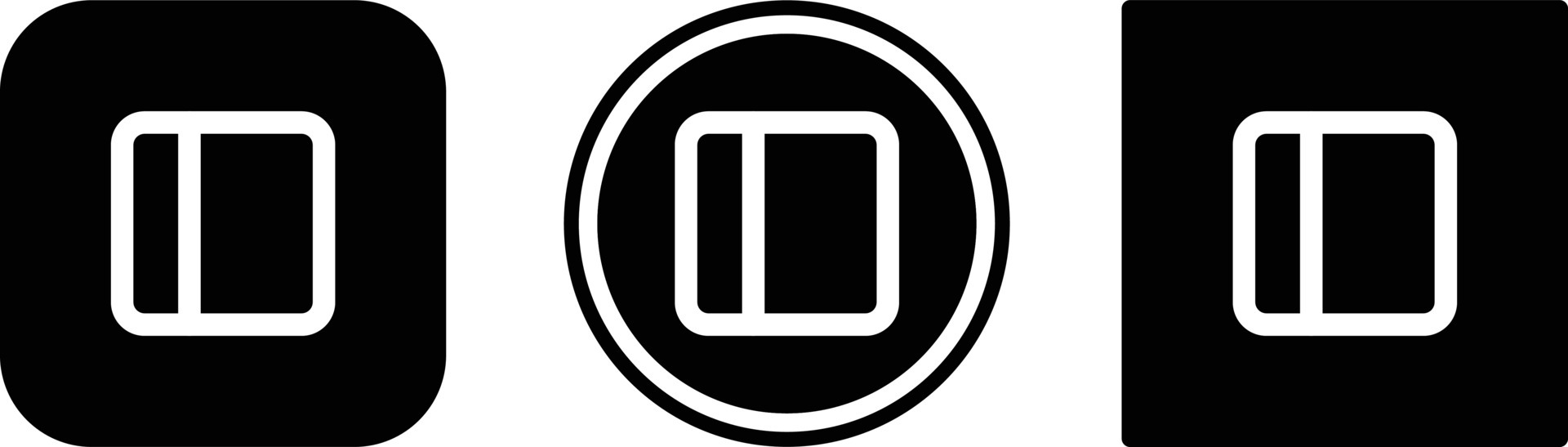 sidebar icon . web icon set . icons collection. Simple vector illustration 6688642 Vector Art at