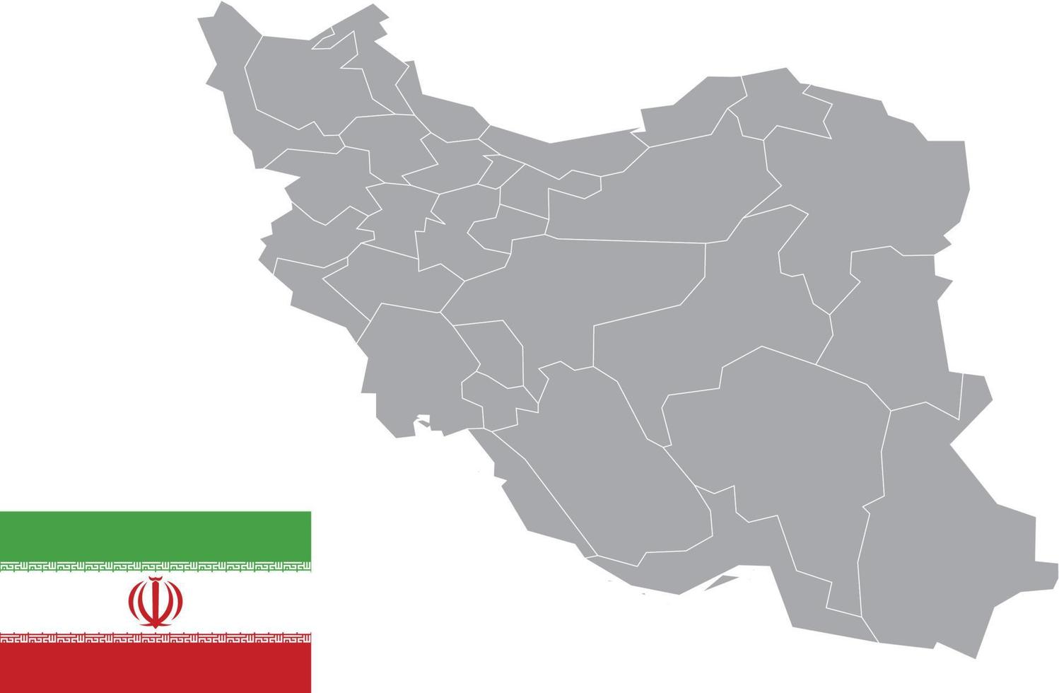 Iran map. Iran flag. flat icon symbol vector illustration