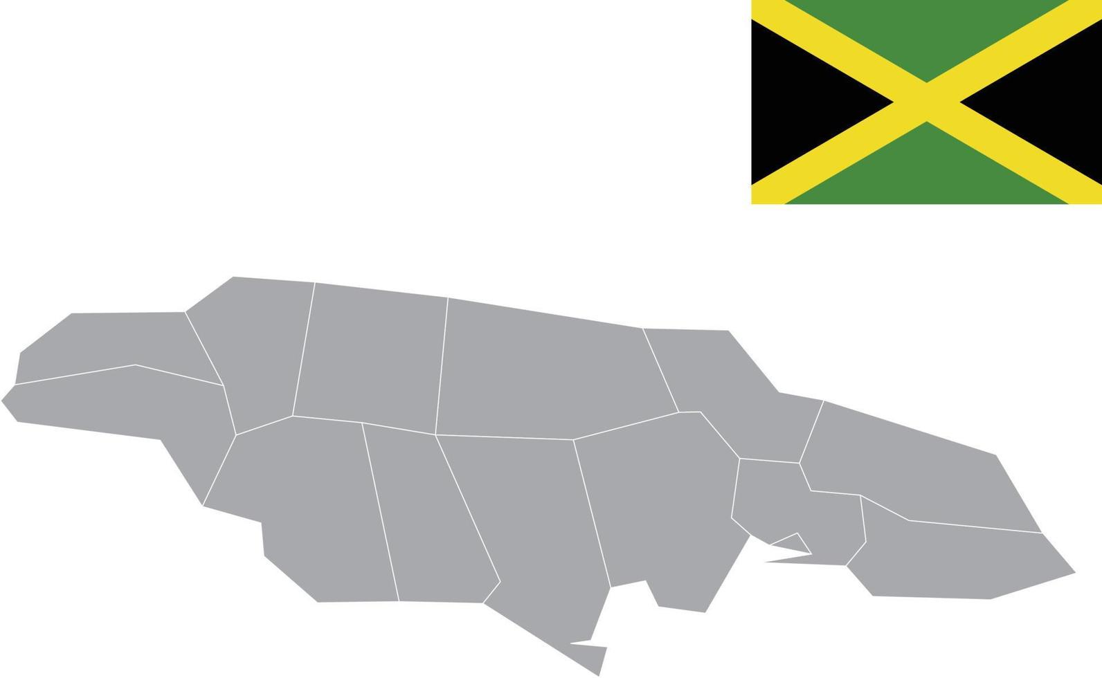 Jamaica map. Jamaica flag. flat icon symbol vector illustration