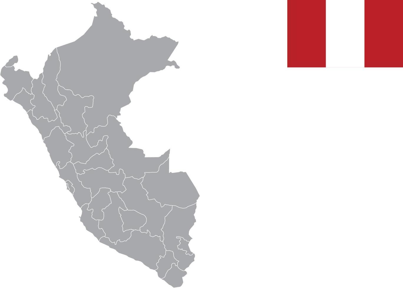 mapa de perú bandera de perú ilustración de vector de símbolo de icono plano