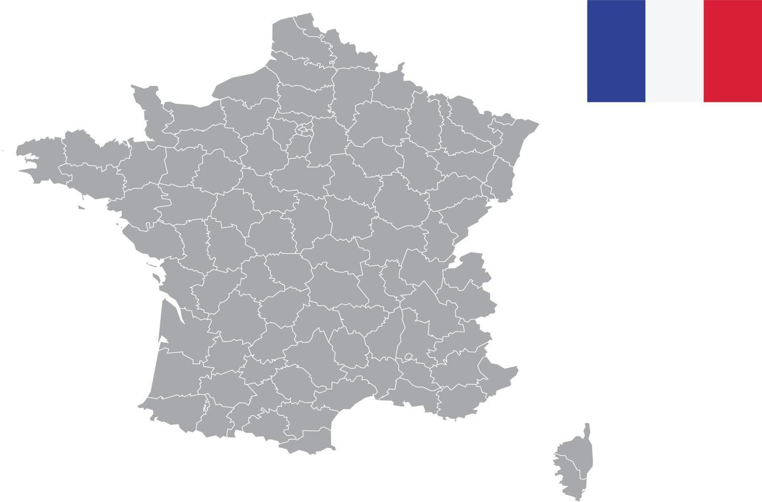 France map. France flag. flat icon symbol vector illustration