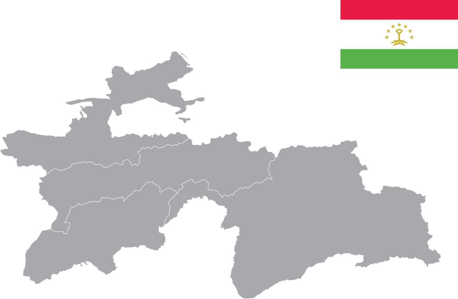 Tajikistan map. Tajikistan flag. flat icon symbol vector illustration
