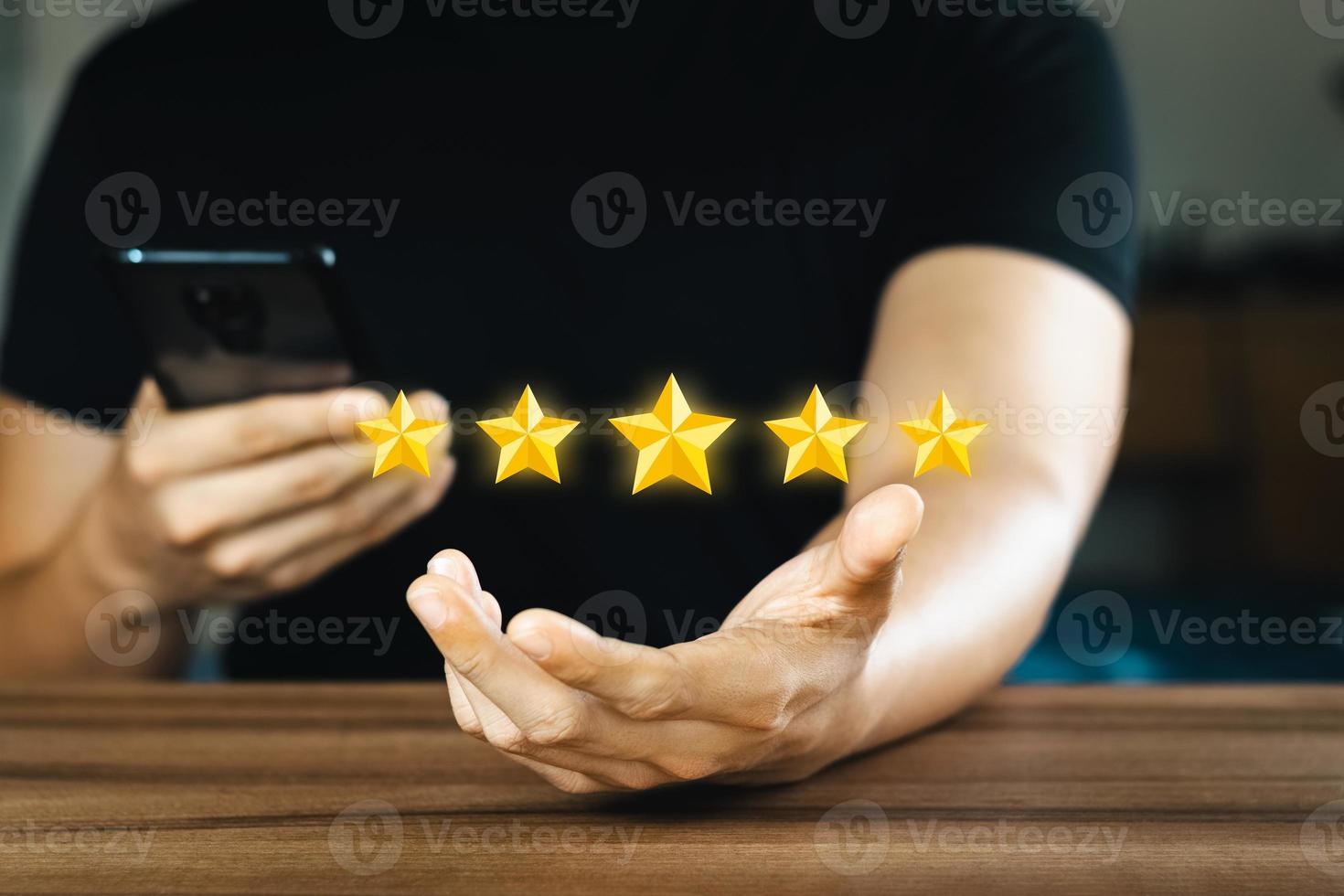 Rating and feedback Positive customer review experience photo