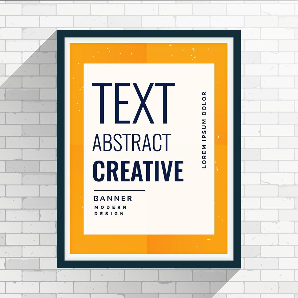 creative modern abstract poster vector