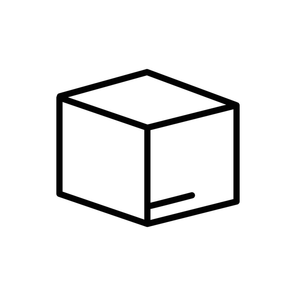 icono de caja estilo de icono de línea. adecuado para el icono de embalaje. diseño simple editable. vector de plantilla de diseño