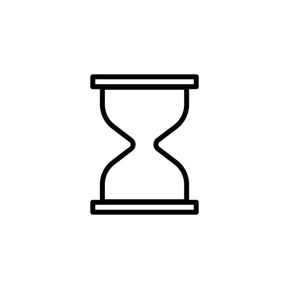 Hourglass icon. line icon style. suitable for business icon. simple design editable. Design template vector