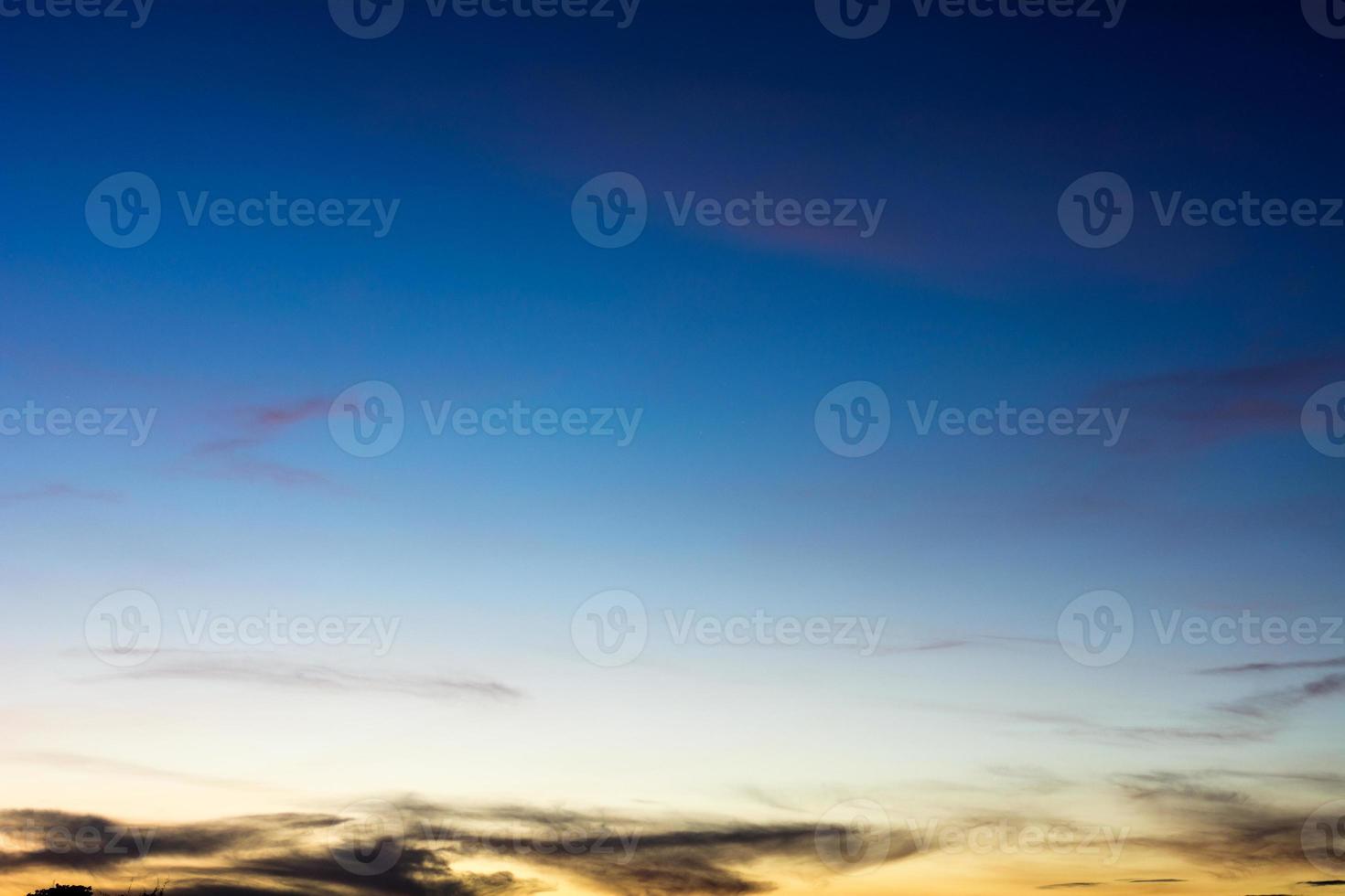 Blue sky background with beautiful clouds photo