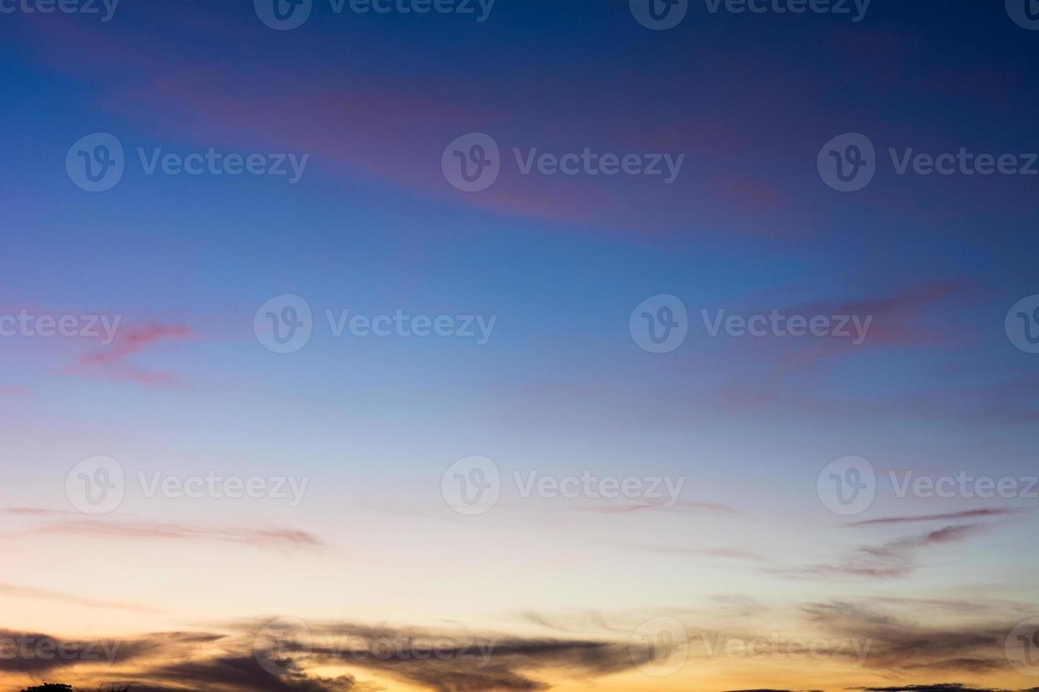 Blue sky background with beautiful clouds photo