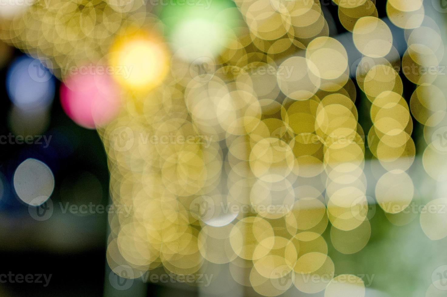 Colorful lights On New Year's Day, Bokeh circle lights, background image with copy space. photo