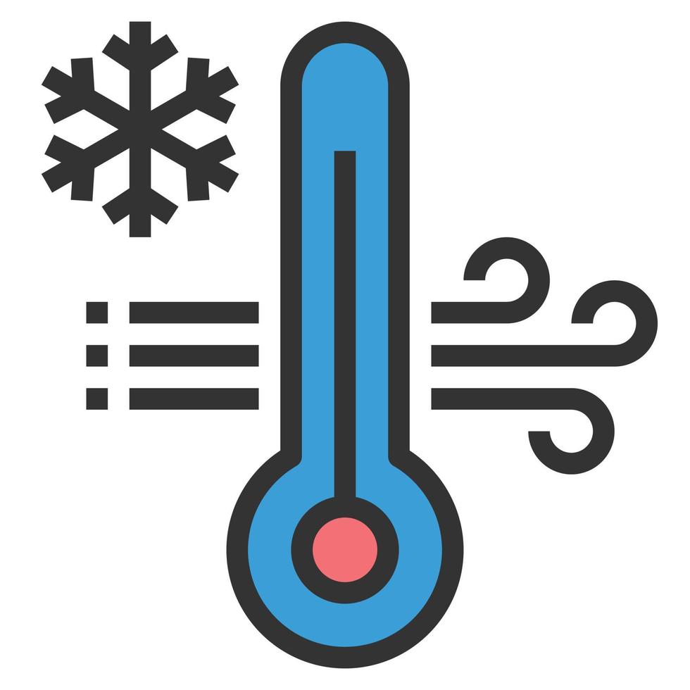 cold temperature icon vector illustration .