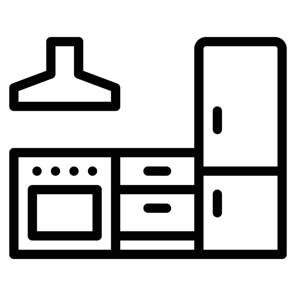 ilustración de vector de icono de cocina.