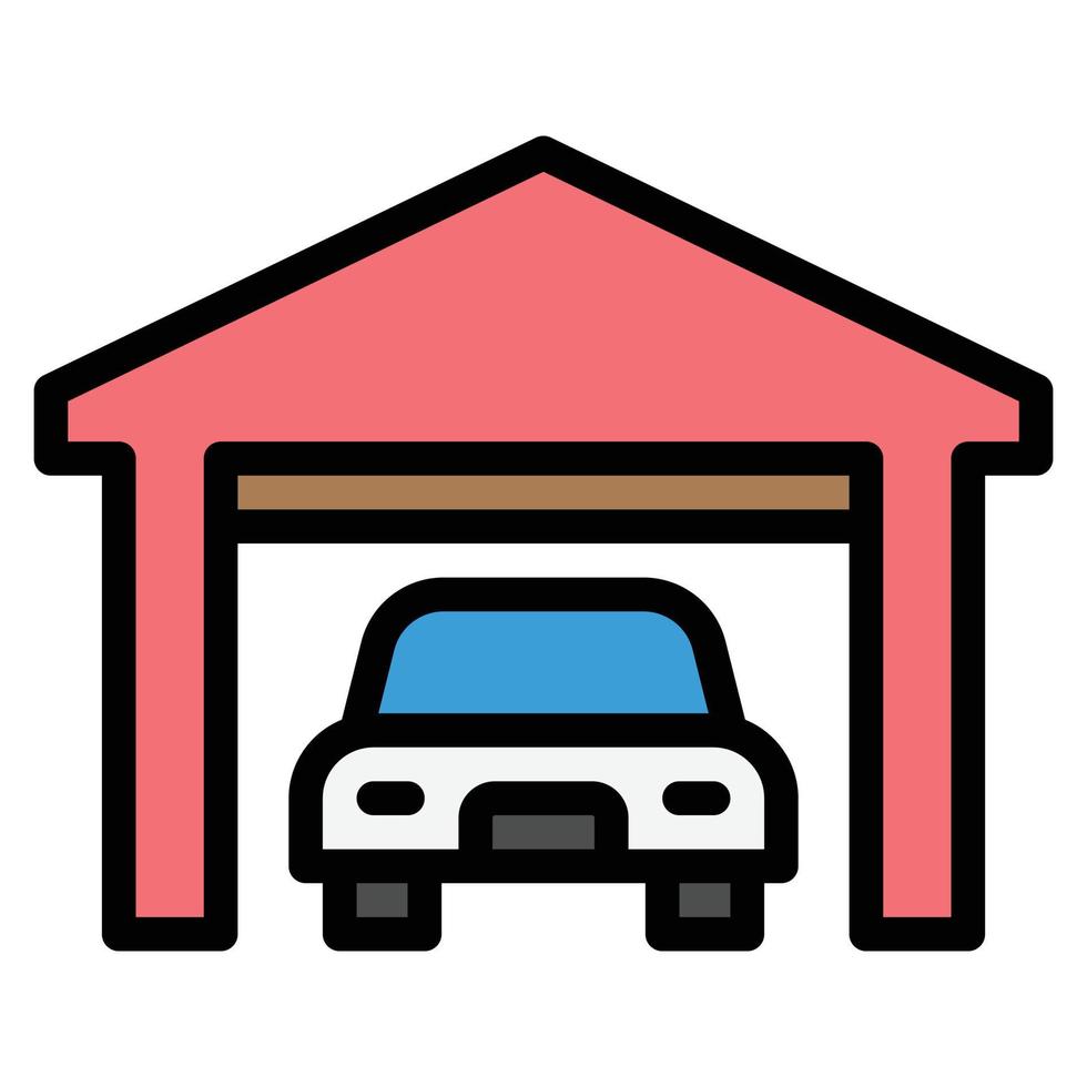 garage icon vector illustration .
