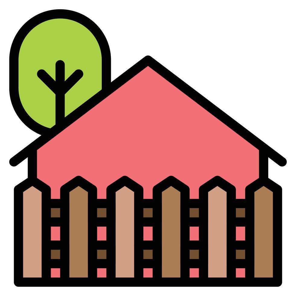 fence icon vector illustration .