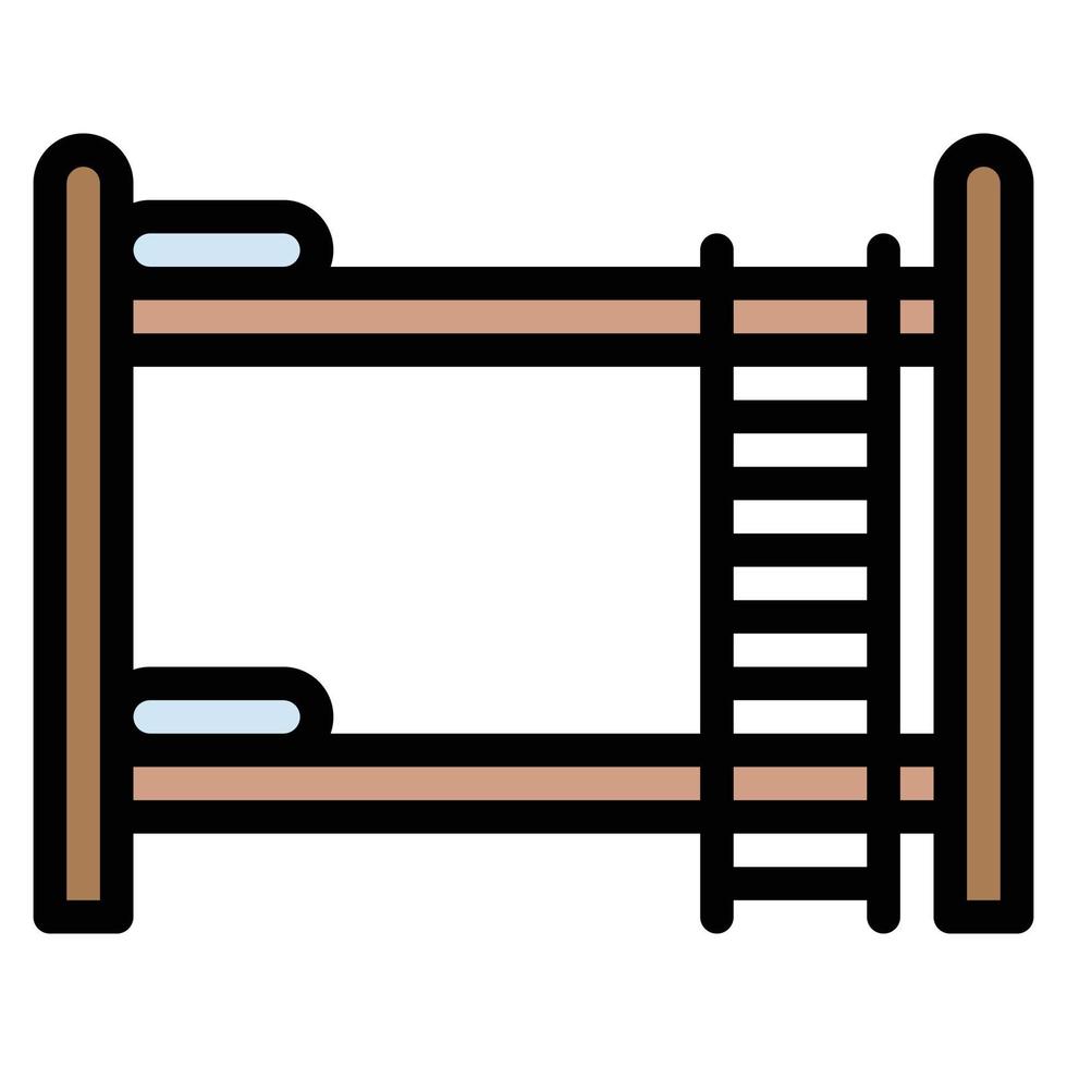 bed icon vector illustration .